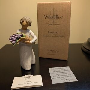 Willow Tree Angel - Surprise - Purple Tulips